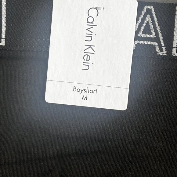 Women's Calvin Klein Boyshort Underwear Black Medium - Picture 4 of 4